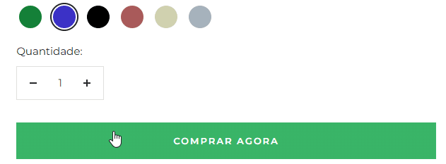 Detalhes do produto no carrinho.