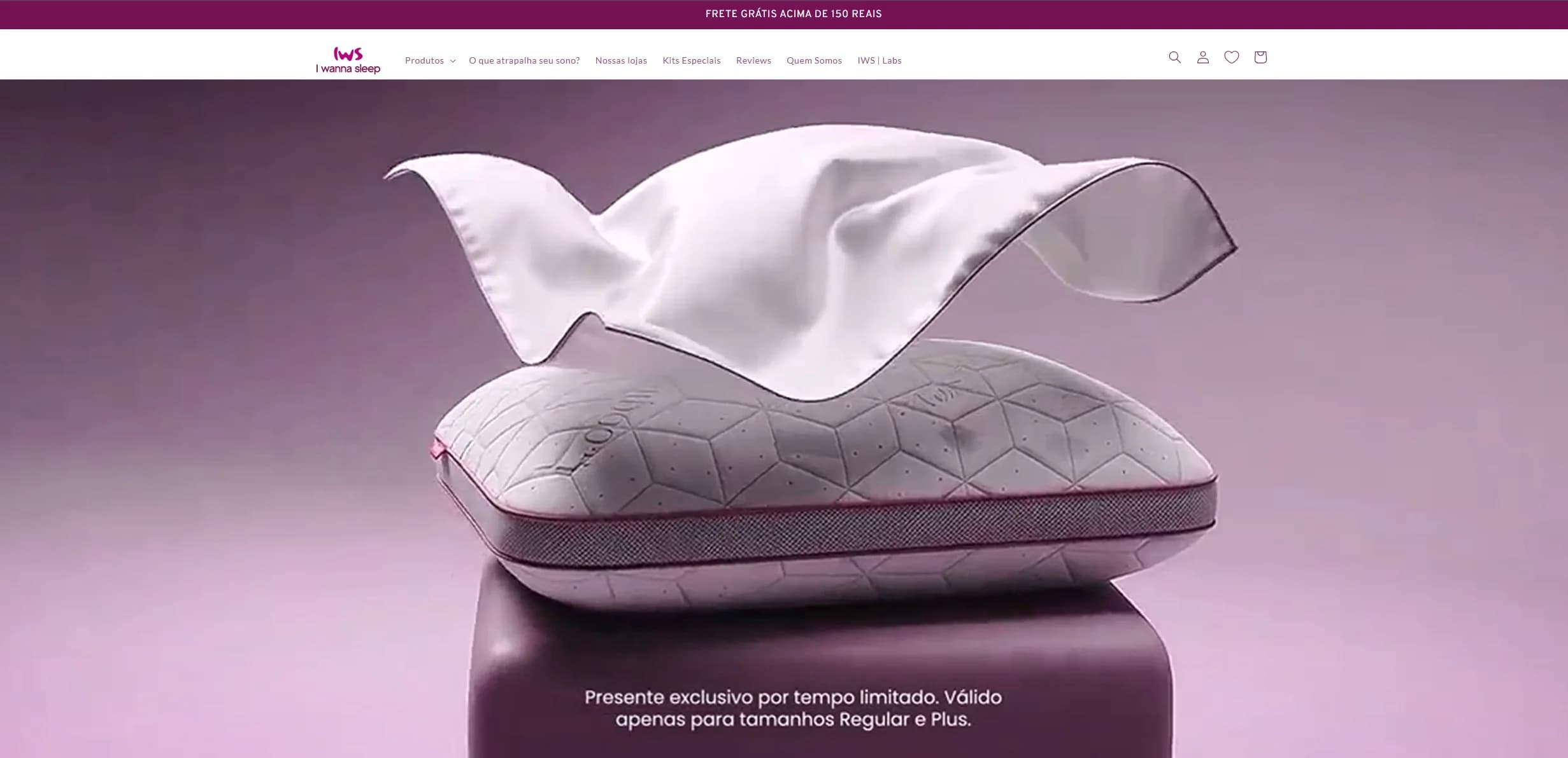 Navegando no site oficial da I Wanna Sleep.